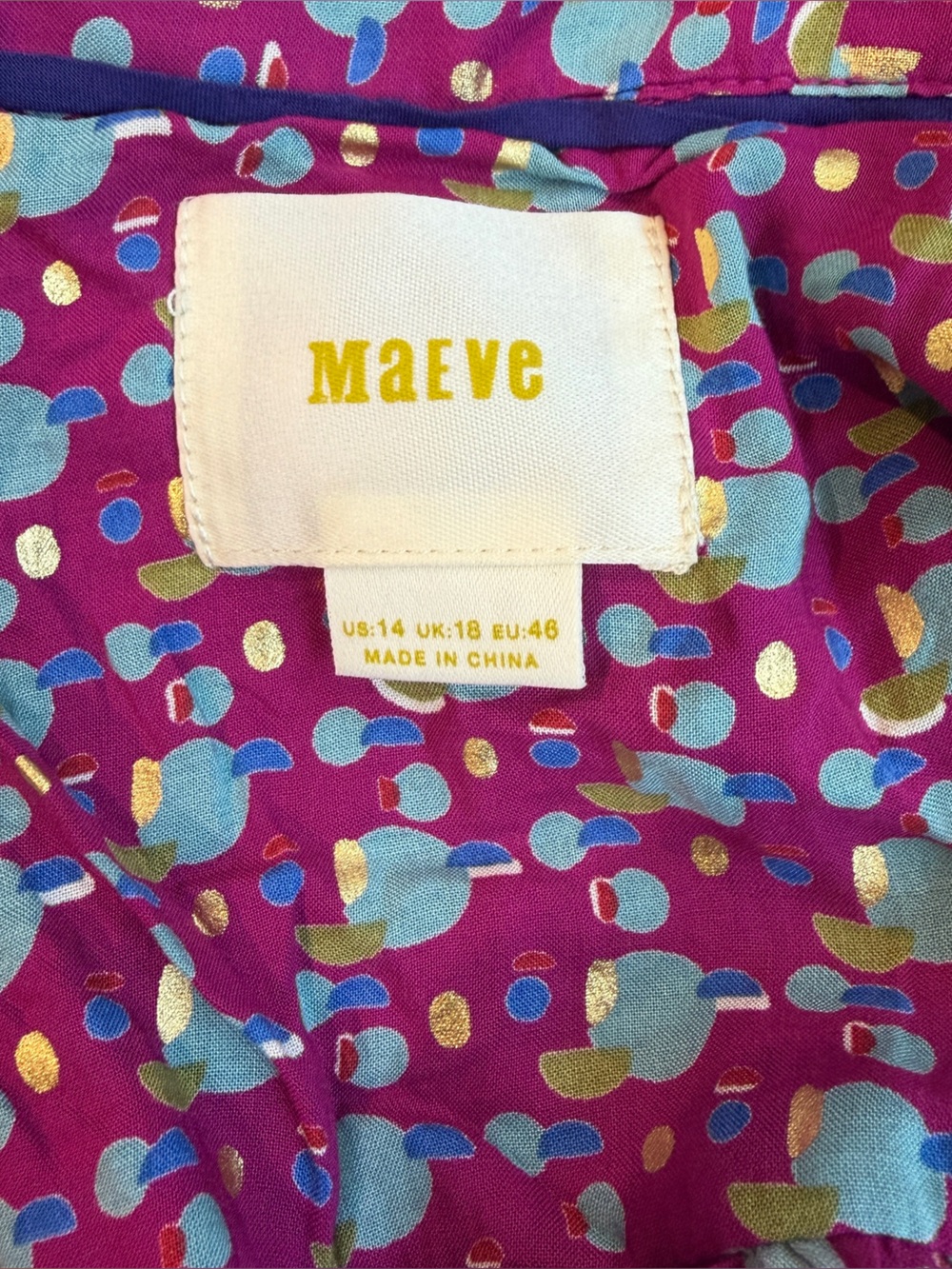 Maeve Amara Printed Blouse - Picture 6 of 7